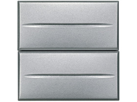 AXOLUTE Przycisk podwójny 2 modułowy AXIAL aluminium HC4036/2 LEGRAND