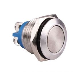 Przycisk wandaloodporny PBW-16BKS monostabilny płaski