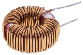 Dławik toroidalny 150 μH 6.1A Drut przewodu ±20% Przewlekany 45mΩ Rdc rdzeń kompozytowy