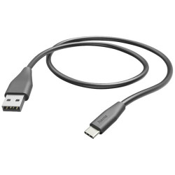 Hama 201595 USB charging cable USB 2.0 USB-A to USB-C 1.50 m Black