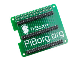 TriBorg Plus - Raspberry Pi GPIO Triplicator (40 Pin), Soldered [Discontinued]