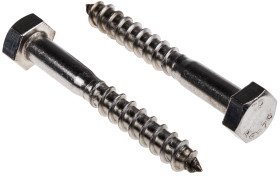 Wkręt, Stal nierdzewna, 8mm x 60mm