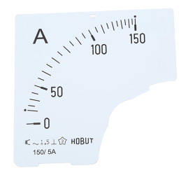 Podziałka miernika panelowego, 0/150A For 150/5A CT