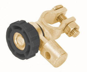 KLEMA DO AKUMULATORA Z HEBLEM CZARNA