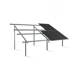 Konstrukcja gruntowa 2xpion DV2x5 dla 10 paneli (2366–2500x1134x30) klemy czarne