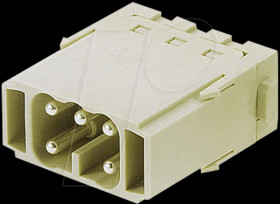 09 14 005 2616 ES module male insert, 5-pin 16A
