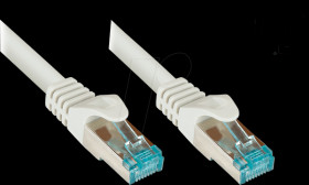 8064-H003 Patch cable, Cat.6A, S/FTP, incl. SN + test report, 0,25 m, grey