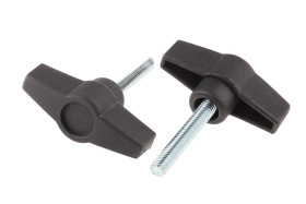 Pokrętło mocujące M6 długość gwintu: 35mm średnica pokrętła 50mm średnica gwintu: 6mm Wersja motylkowa Kołek gwintowany