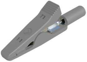 Miniaturowe złącze krokodylowe SKS Hirschmann MA 1 930318106 Maksymalny zakres zacisku: 4 mm Długość: 41.5 mm szary 1 sz