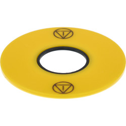 EAO 61-9970.9 EAO Series61 Legend Plate For Emergency-Stop Yellow With Symbol