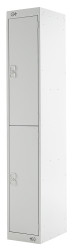 Szafka przemysłowa 2-drzwiowa, materiał: Stal, kolor: Szary, 1800 mm x 300 mm x 300mm, RS PRO
