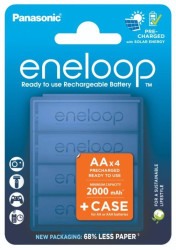 Akumulatorki AA / R6 Panasonic Eneloop Ni-MH 2000mAh BK-3MCDEC4BE - 4 sztuki (blister + box)
