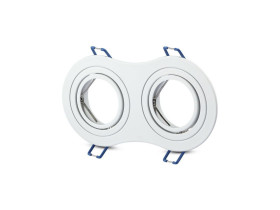 VT-783 Oczko halogenowe Spot trzonek: 2xGU10 okrągła biały 3601 V-TAC