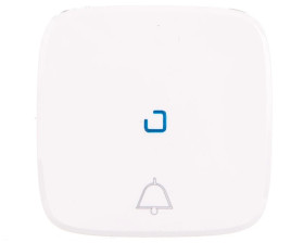 VALENA ALLURE Klawisz przycisku dzwonka z podświetleniem led biały 755090