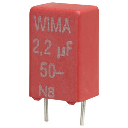 Wima MKS2F031001E00MS MKS2 0.1uF &#xB1;20% 250V Radial Polyester Film Capacitor