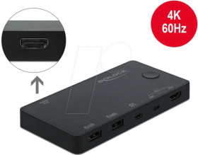 11477 HDMI / USB-C™ KVM Switch 4K 60 Hz with USB 2.0