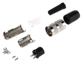 Gniazdo Din 3 -pinowe Żeński Montaż na kablu M16 300 V