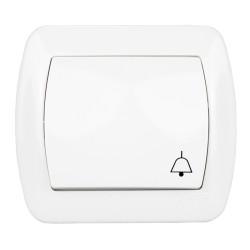 Przycisk dzwonek biały AD1/11 Akord Kontakt-Simon