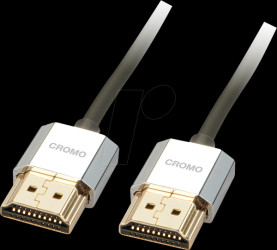 41671 Cromo Line HDMI cable, slim, 4K 60 Hz, 1 m