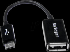 UUSBOTG USB 2.0 adapter, micro B connector &gt; A socket