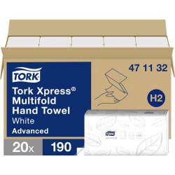 Tork 471132 Xpress Multifold Paper Towels White 23.4x21.3cm 1Piece(s)