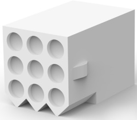 Socket housing, 9 pole, pitch 5.03 mm, straight, natural, 770092-1
