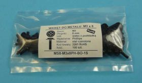MS8 M3x08 PH-BO WKRĘT DO MET.WALEC Z PO