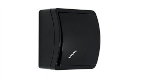 Koala Łącznik Schodowy Natynkowy Ip44 Czarny