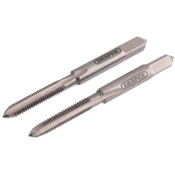Draper 83797 4mm Coarse Hand Taps Taper and Plug