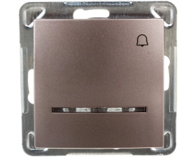 IMPRESJA Przycisk /dzwonek/ z podświetleniem tytan ŁP-6YS/m/23