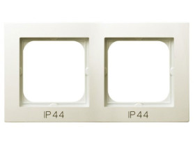 AS Ramka 2 podwójna do wyłączników IP-44 ecru RH-2G/27 OSPEL