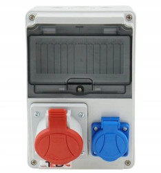 Rozdzielnica budowlana Mak 7M 16A/5P + Gs 230V 02.062