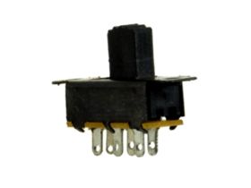 Przełącznik; suwakowy; SS22F25; ON-ON; do lutowania; R=4,0mm; 2 pozycje; 2 tory; 23,2mm; 7,5mm; 12,4mm; 5,2mm; 0,5A; 50V DC; moż