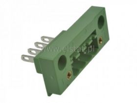 Łączówka na panel; 4 torowa; rozstaw 5,08mm