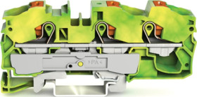 3-wire protective earth terminal, spring-clamp connection, 0.5-16 mm², 1 pole, green-yellow, 2216-1307
