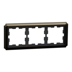 Ramka 3-krotna, Merten, D-Antique, złoty