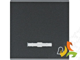 LUMINA Klawisz kontrolny z symbolem "dzwonek" czarny WL6113 HAGER