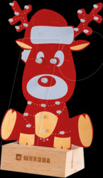 WPXL102 Solder kit - Rudolph the Reindeer XL, red