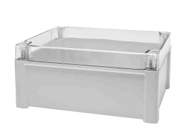 Obudowa Poliwęglan szerokość zew. 191 mm długość zew. 240 mm wys. zew. 107,4 mm Fibox IP65 Szary