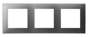 SZAFIR Ramka potrójna szary mat R-3Z/70