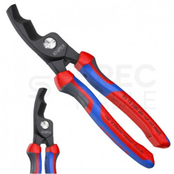 Nożyce do cięcia kabli miedzianych i aluminiowych (do 20mm / 70mm2) 200mm KNIPEX 95 12 200