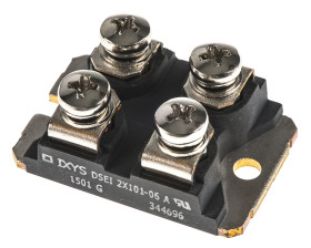 Dioda SOT-227B 96A Montaż na panelu 600V Połączenie silikonowe Izolacja przełączająca DSEI2X101-06A