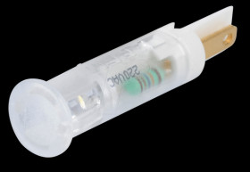 QS81XX(H)W220 Indicator LED, 220 V AC, 8 mm, FASTON, white