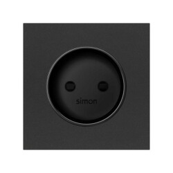 Pokrywa do gniazda Simon 100 czarny mat