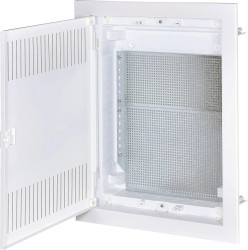 Rozdzielnica mulimedialna podtynkowa drzwi metal ze szczelinami IP40 ECG28MEDIA-I 001101157