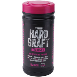 Draper 12435 Hard Graft Multipurpose Textured Wipes (Tub of 100)