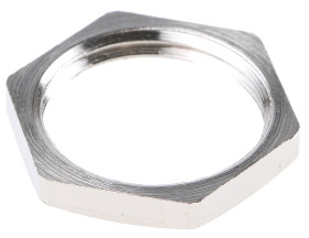 Nakrętka do dławnic kablowych gwint: PG11 Mosiądz platerowany niklem Nikiel SIB