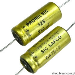 220uF-40V-AXIAL A701087 Prorelsic125, S=12x30 mm AXIAL SICSAFCO
