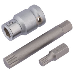 Draper Expert 83566 1/2&quot; Sq. Dr. Spline Bit Set (3 Piece)