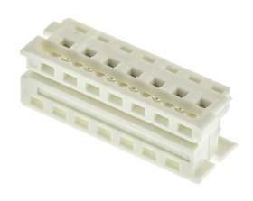 Złącze IDC 14-pinowe 2-rzędowe raster: 1.27mm Żeński Montaż na kablu Molex